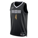 Maillot NBA Memphis Grizzlies Steven Adams Nike 2023-24 City Edition Noir Swingman - Homme